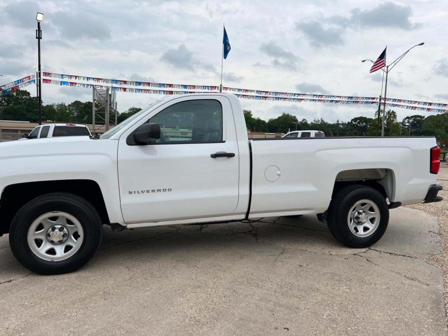 2015 White /Gray Chevrolet Silverado 1500 (1GCNCPEC9FZ) with an 5.3L V8 engine, Automatic transmission, located at 4520 Airline Hwy, Baton Rouge, LA, 70805, (225) 357-1497, 30.509325, -91.145432 - 2015 Chevy Silverado 1500 Reg Cab 8Ft Bed ****One Owner & No Accidents**** 5.3 V8 Gas, 88K Miles, Power Locks , Cold A/C, Tow Pkg. FOR INFO PLEASE CONTACT JEFF AT 225 357-1497 CHECK OUT OUR A+ RATING WITH THE BETTER BUSINESS BUREAU WE HAVE BEEN A FAMILY OWNED AND OPERATED BUSINESS AT THE SAME LOCA - Photo#1